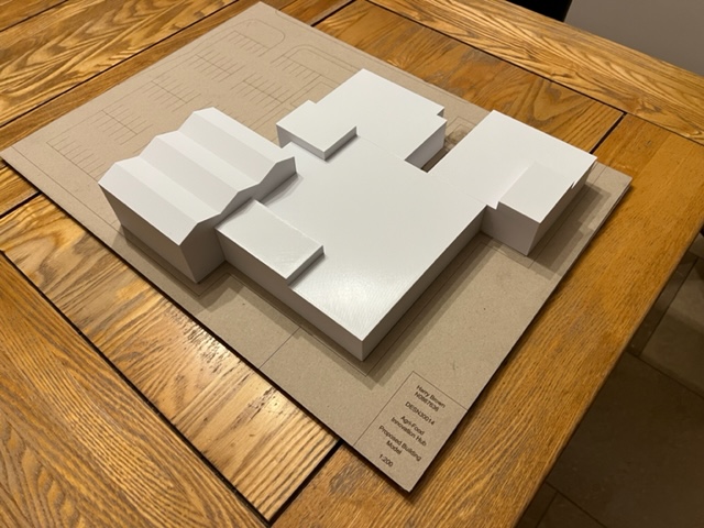 Concept model of an industrial building